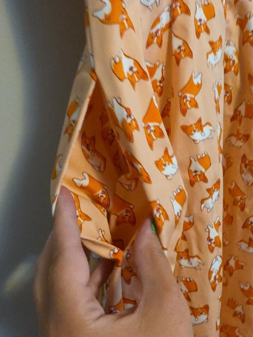 Eva Rose Sleeveless Coral Corgi Dog-Print Midi Dress Retro Pinup